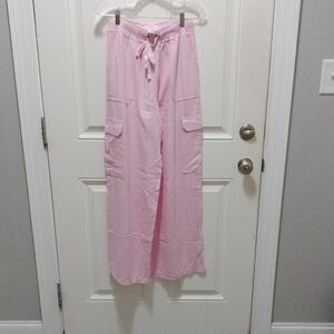 Rachel Paige Stylish Pink Cargo Joggers for Women